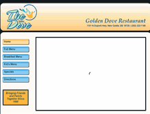 Tablet Screenshot of goldendoverestaurant.com